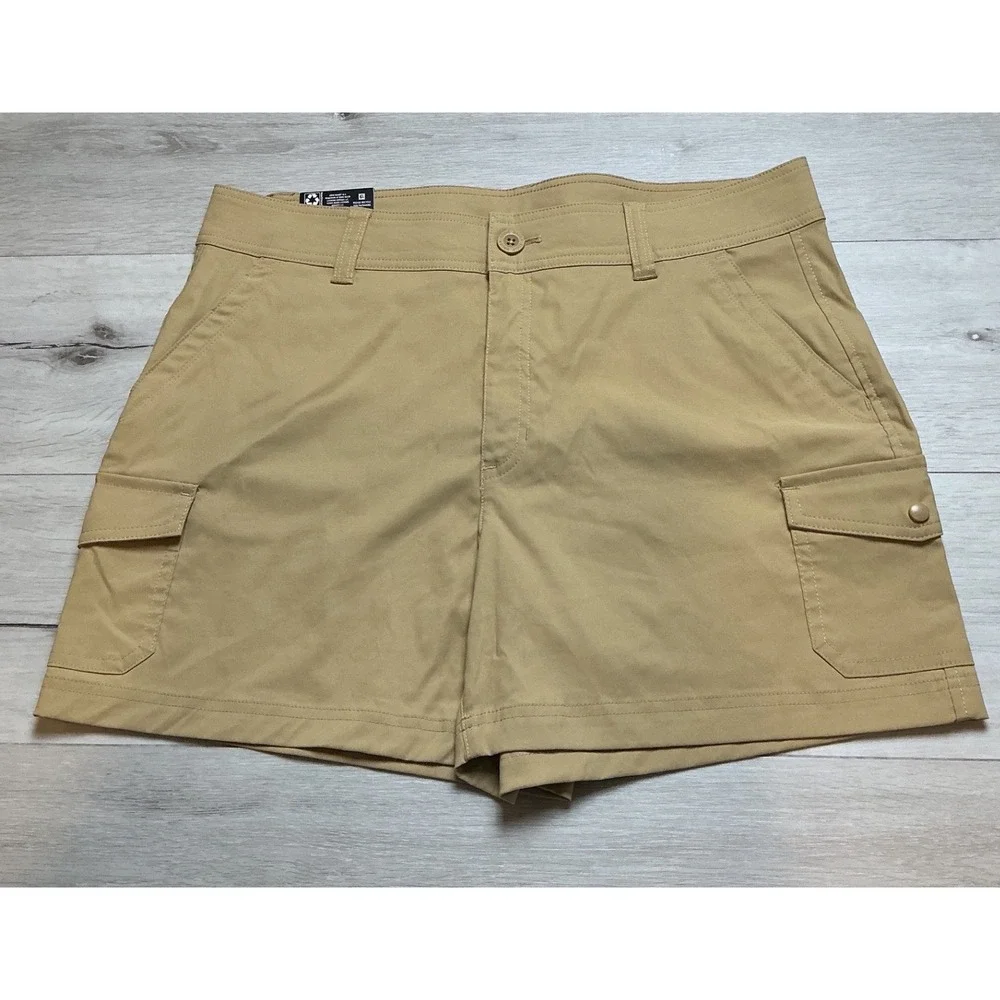 Eddie Bauer Cargo Pocket Short Women 14 Khaki New With Tags‎